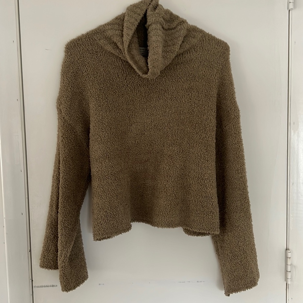 Sage green UO shag sweater